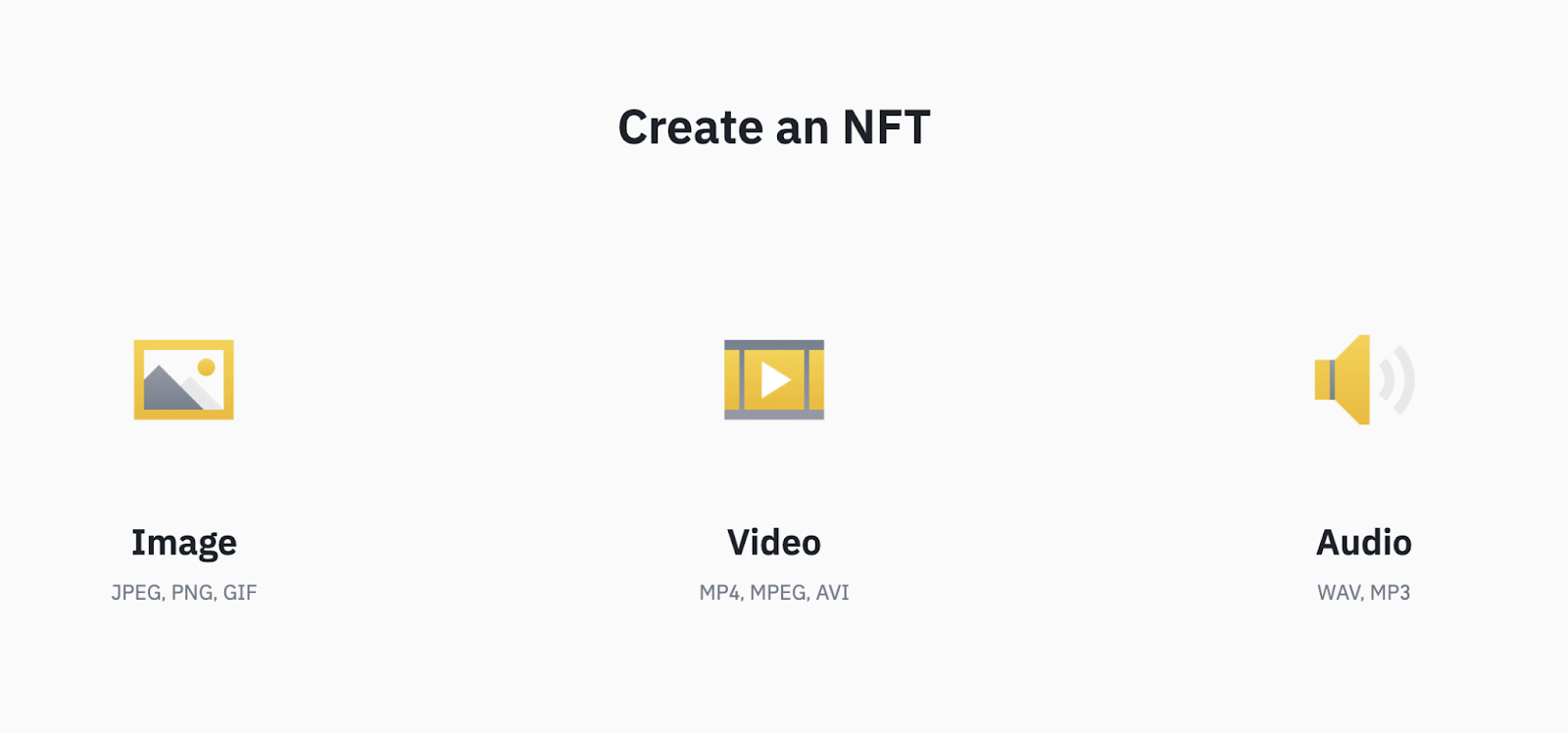 A screenshot from Binance NFT Marketplace.