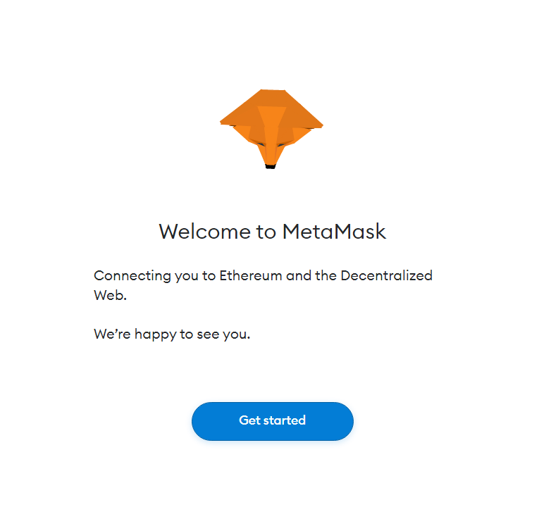 Welcome to MetaMask screenshot