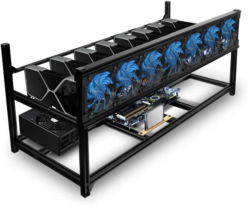 An image showing Bitcoin mining equipment.