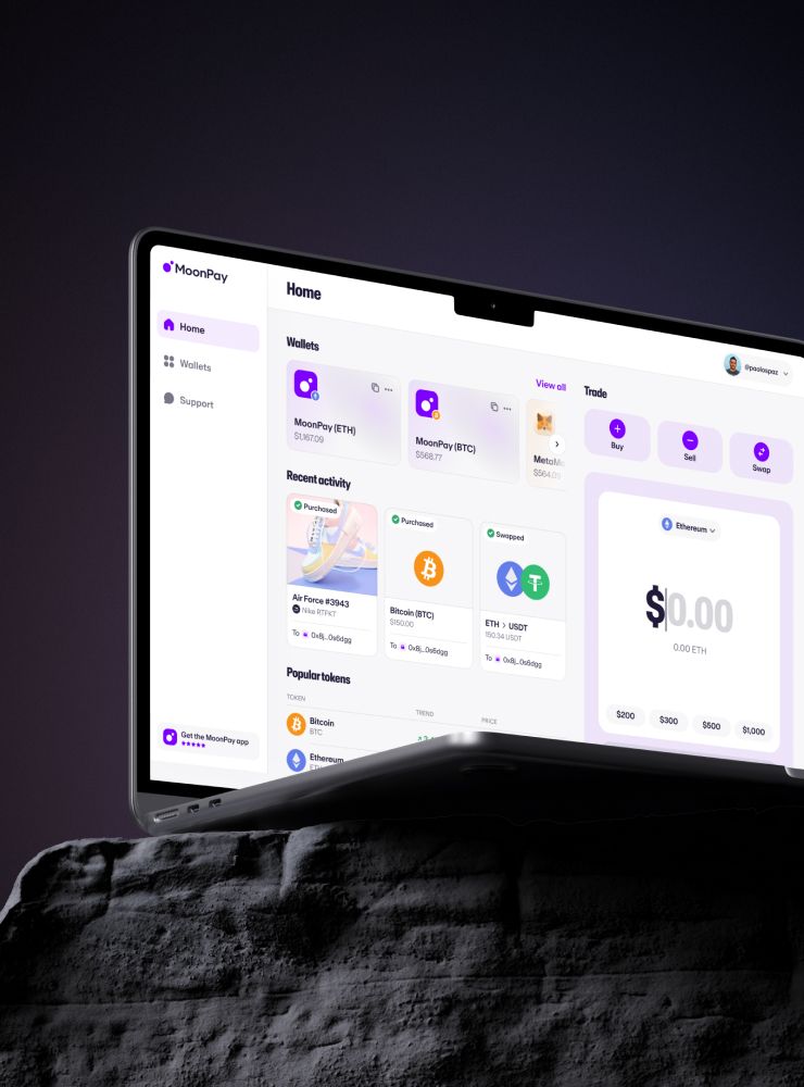 MoonPay Web Account