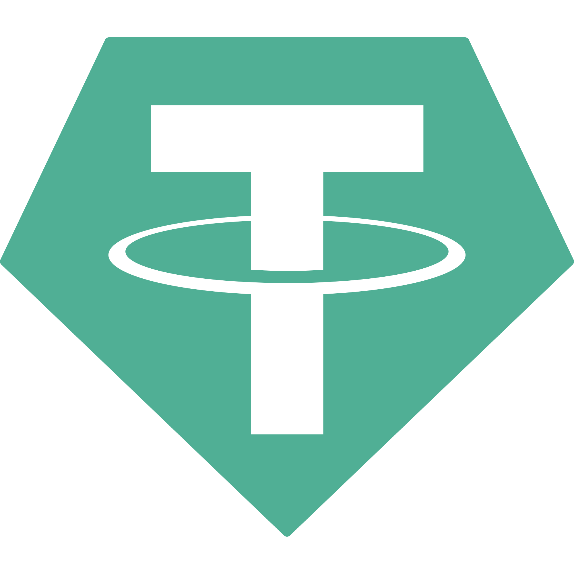 An image of the USDT Tether logo
