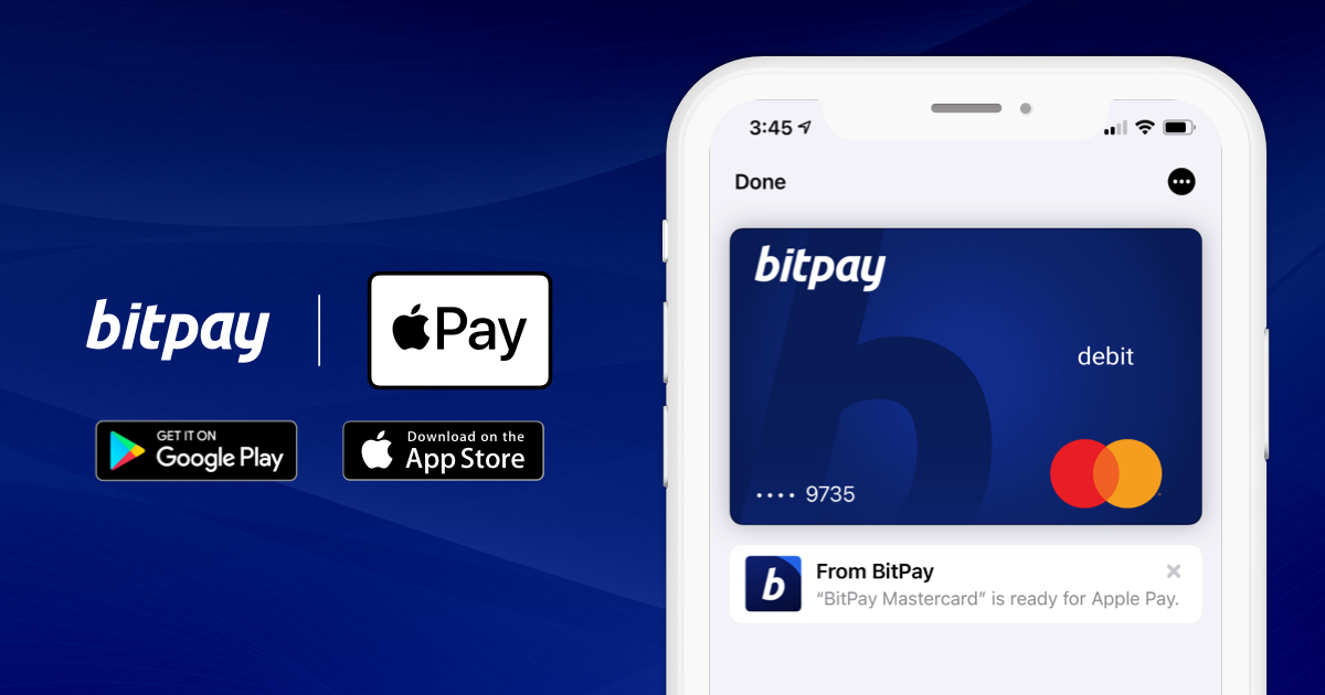 A picture of the BitPay app. 