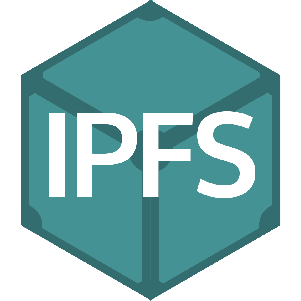 The logo of InterPlanetary File System (IPFS), a decentralized encrypted data storage protocol.