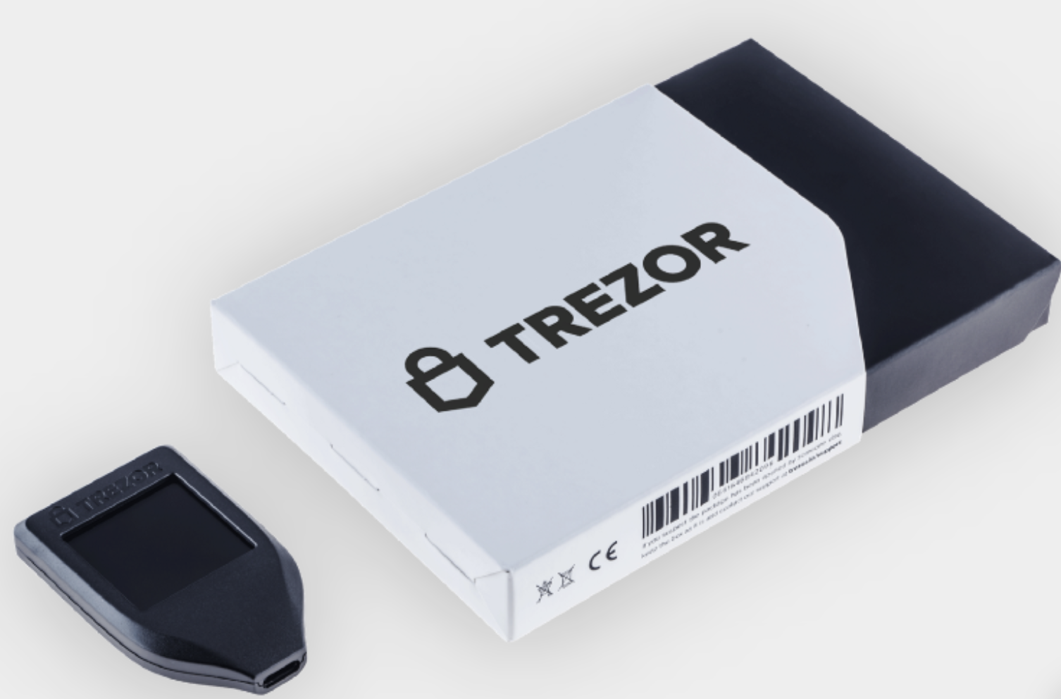 Image showing Trezor Model T hardware wallet’s packaging.